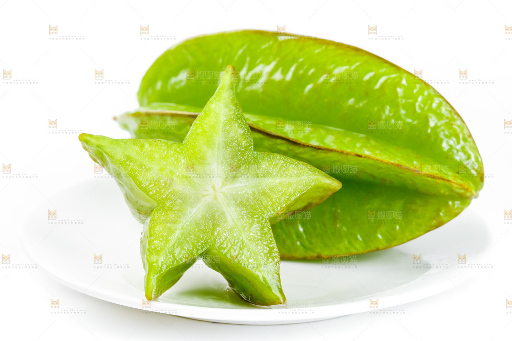 白底上的漳州杨桃