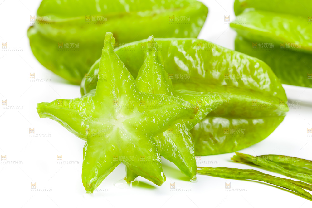 白底上的漳州杨桃