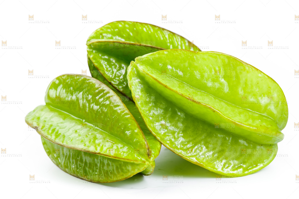 白底上的漳州杨桃
