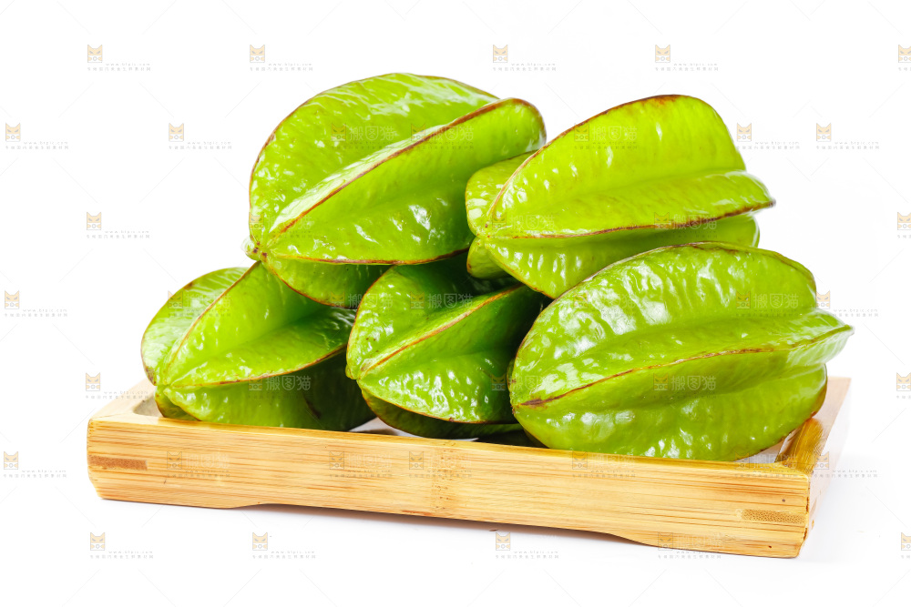 白底上的漳州杨桃