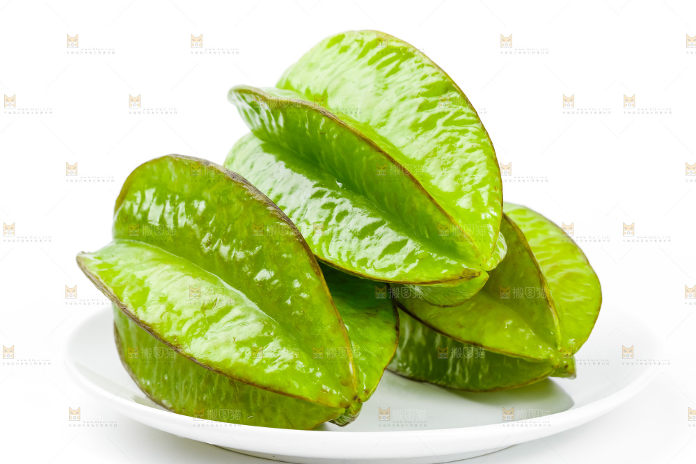 白底上的漳州杨桃