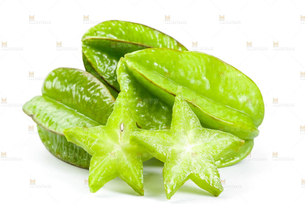 白底上的漳州杨桃