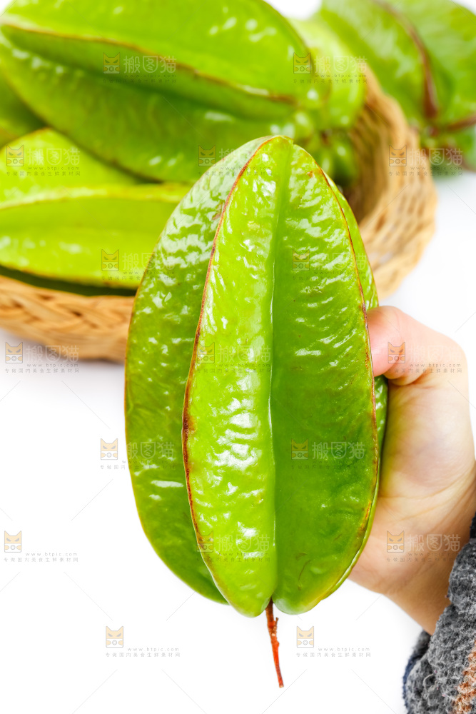 白底上的漳州杨桃