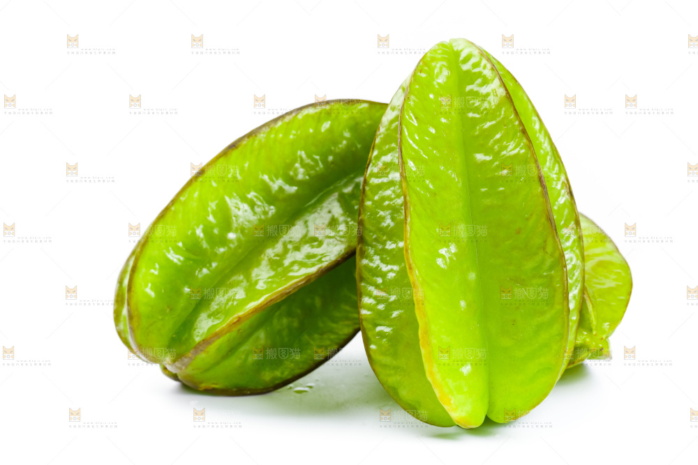 白底上的漳州杨桃