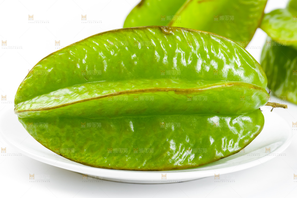 白底上的漳州杨桃