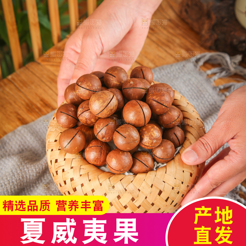 深底上的夏威夷果