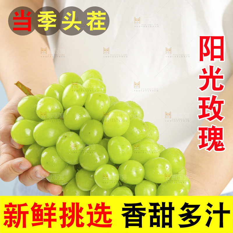 浅底上的阳光玫瑰青提