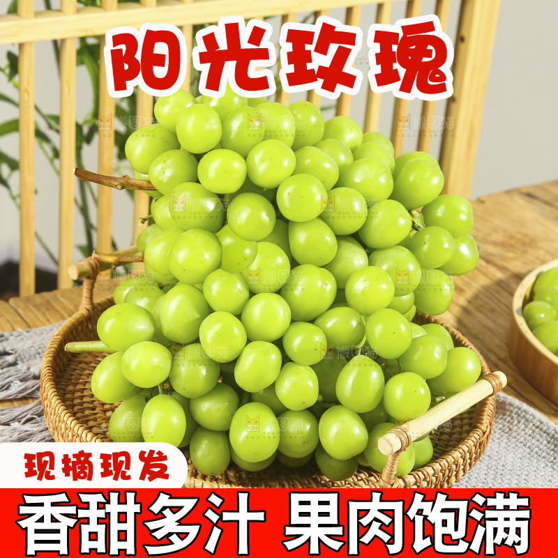 木底上的阳光玫瑰青提