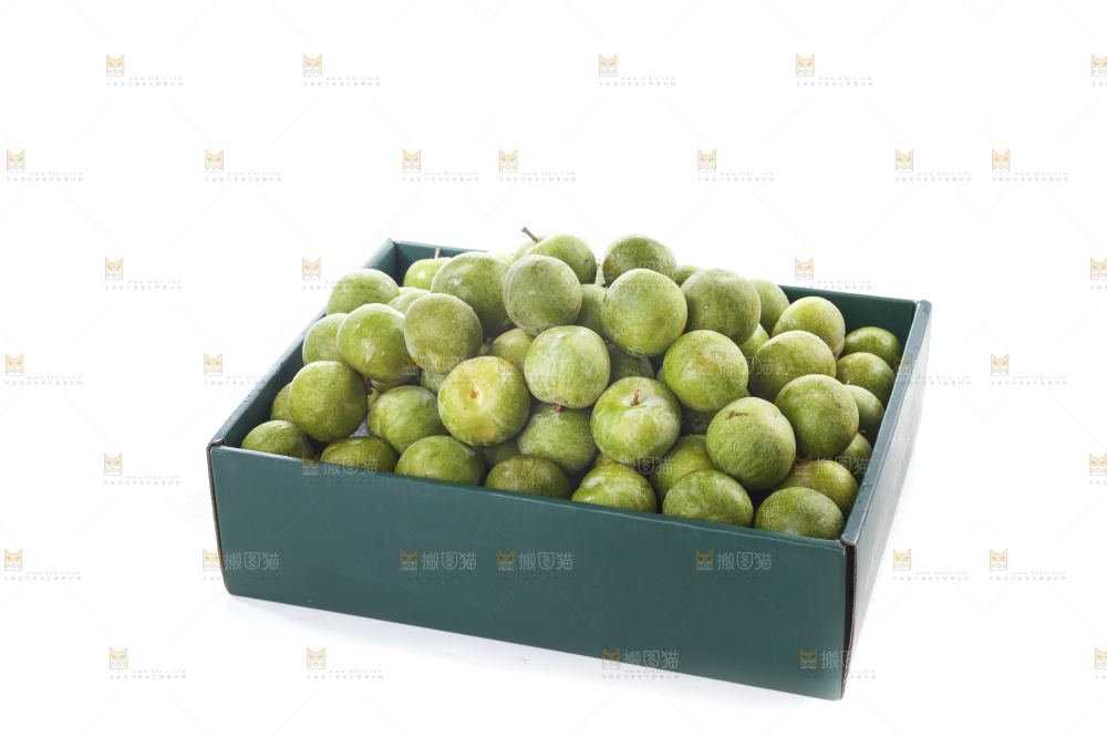白底上的青脆脱骨李