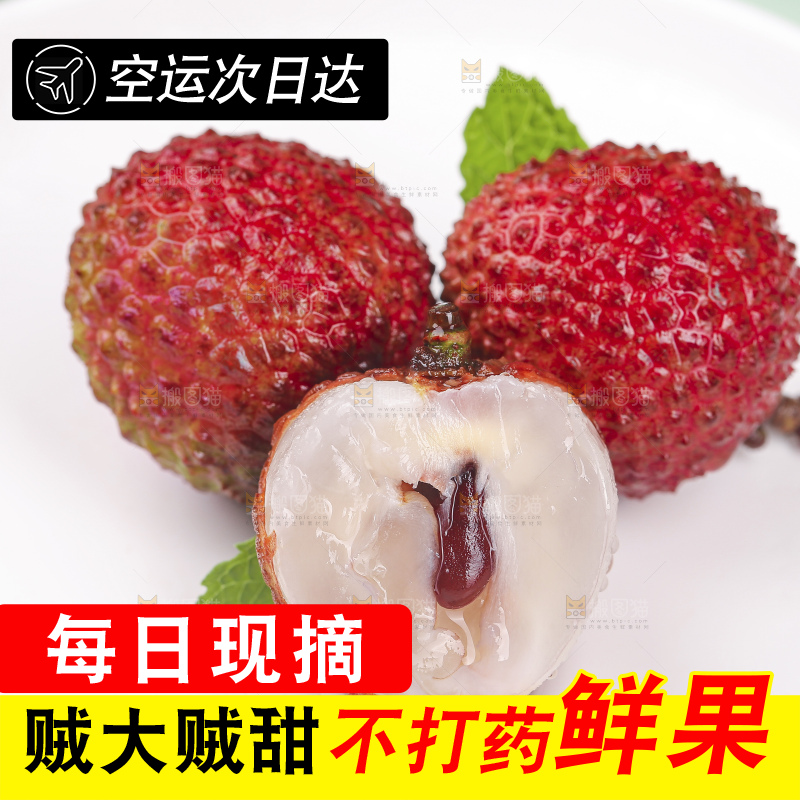 浅底上的桂味荔枝