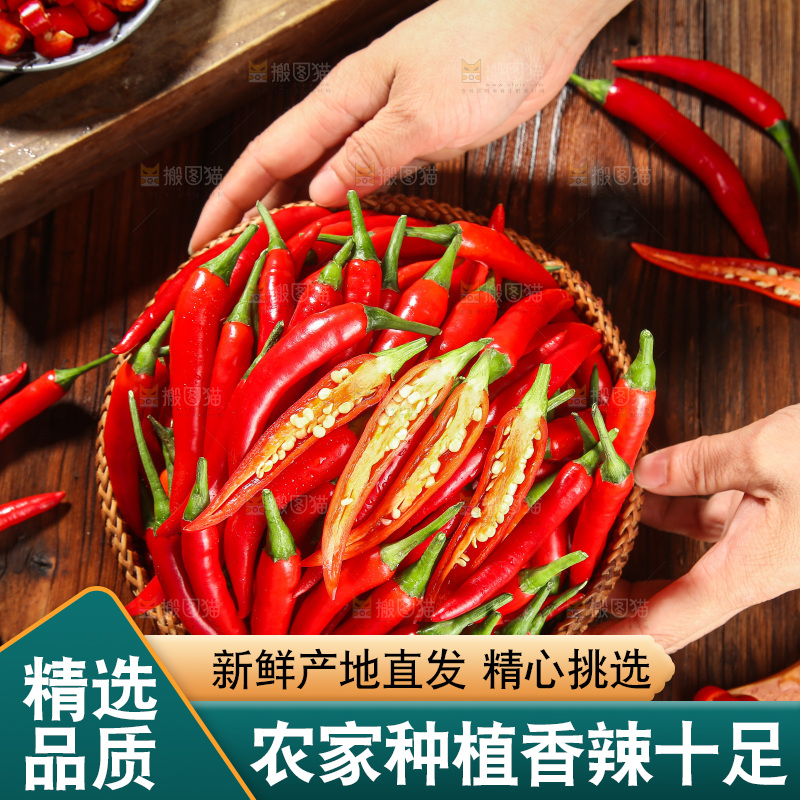 木底上的小米椒