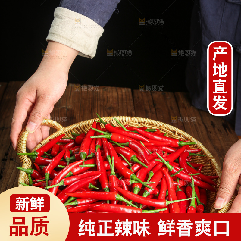 木底上的小米椒