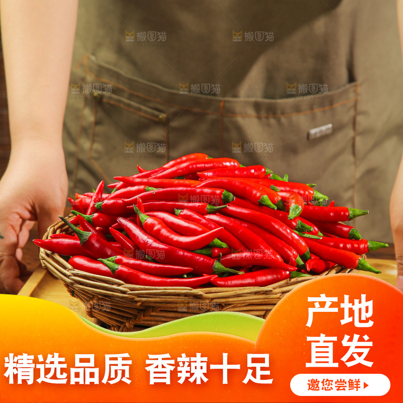 深底上的农家小米辣