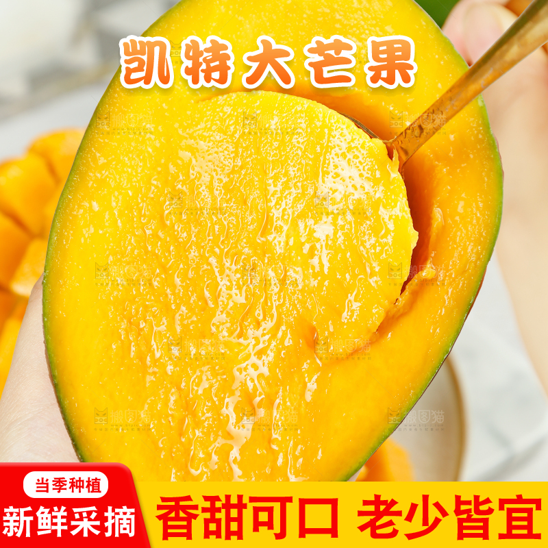 浅底上的凯特芒果