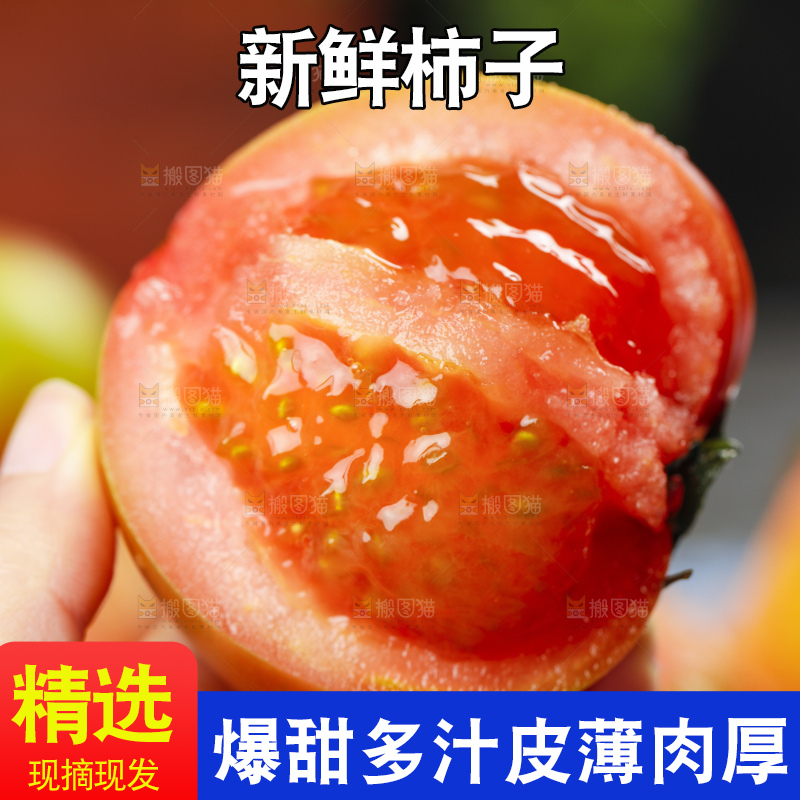 浅底上的铁皮柿子