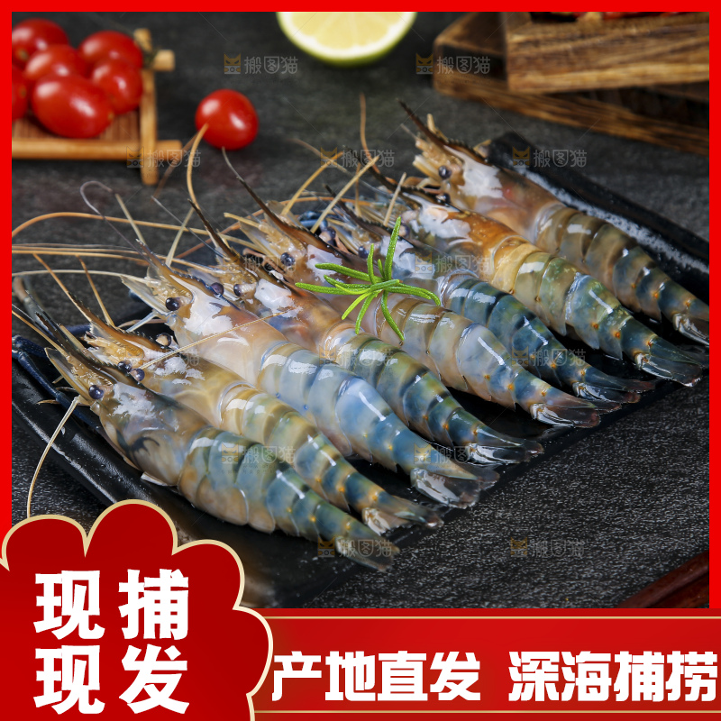 深底上的罗氏虾