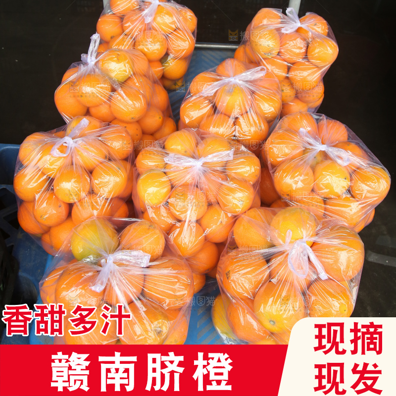 摆放整齐的脐橙