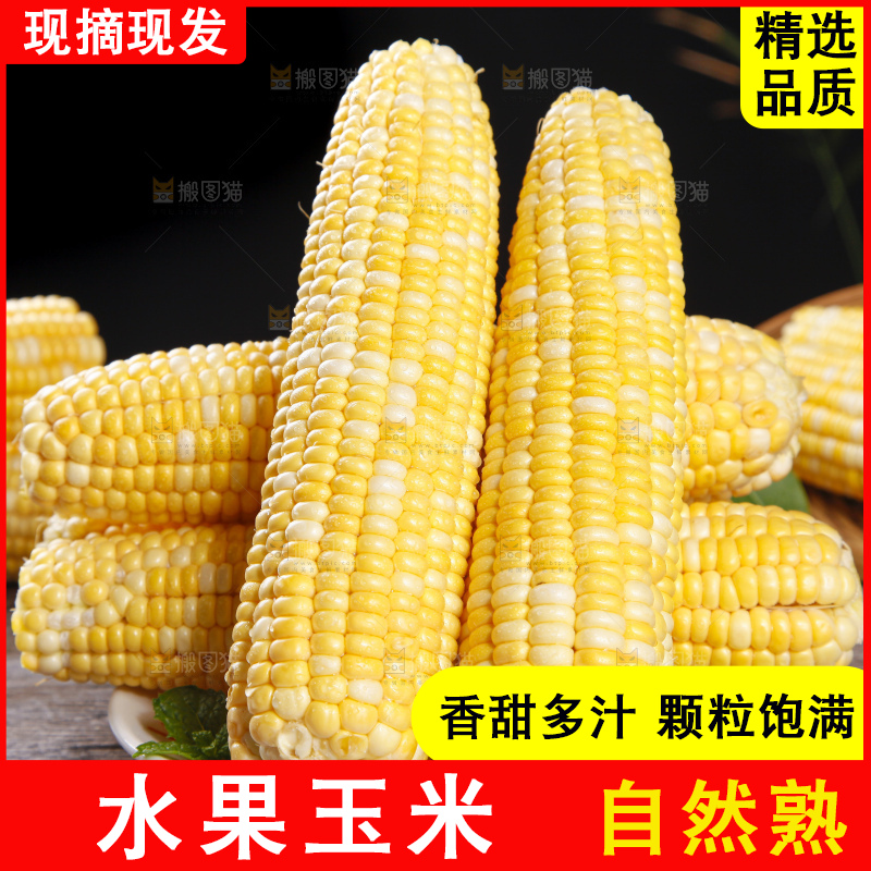 深底上的水果玉米