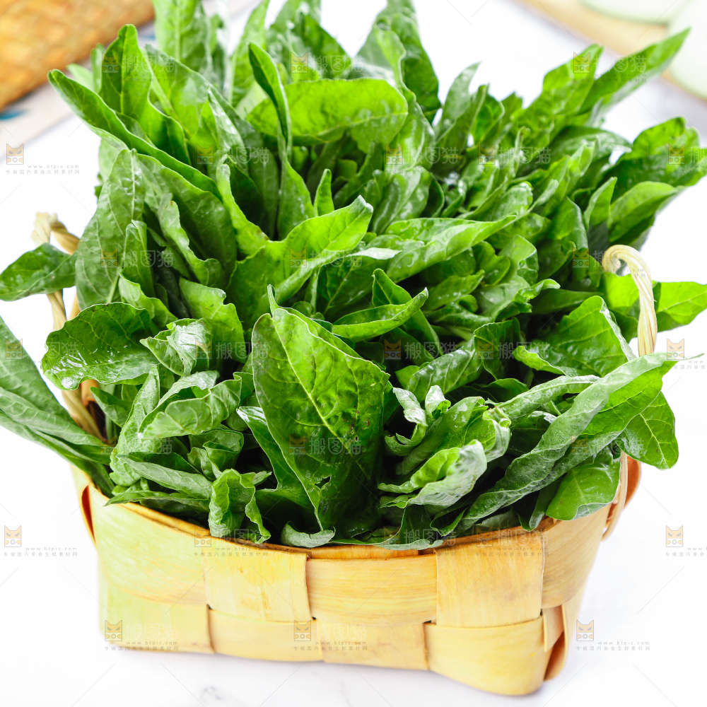 白底上的汉菜