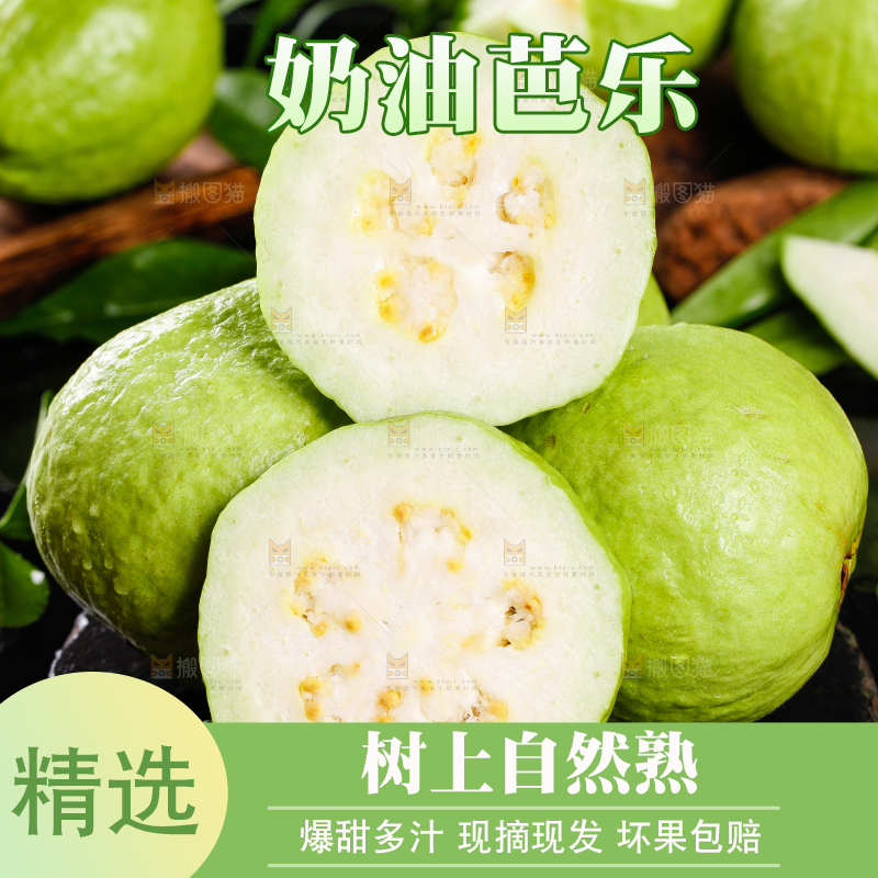 深底上的奶油芭乐