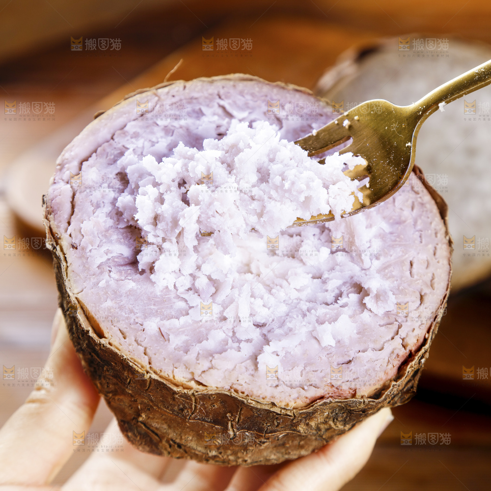 深底上的荔浦芋头