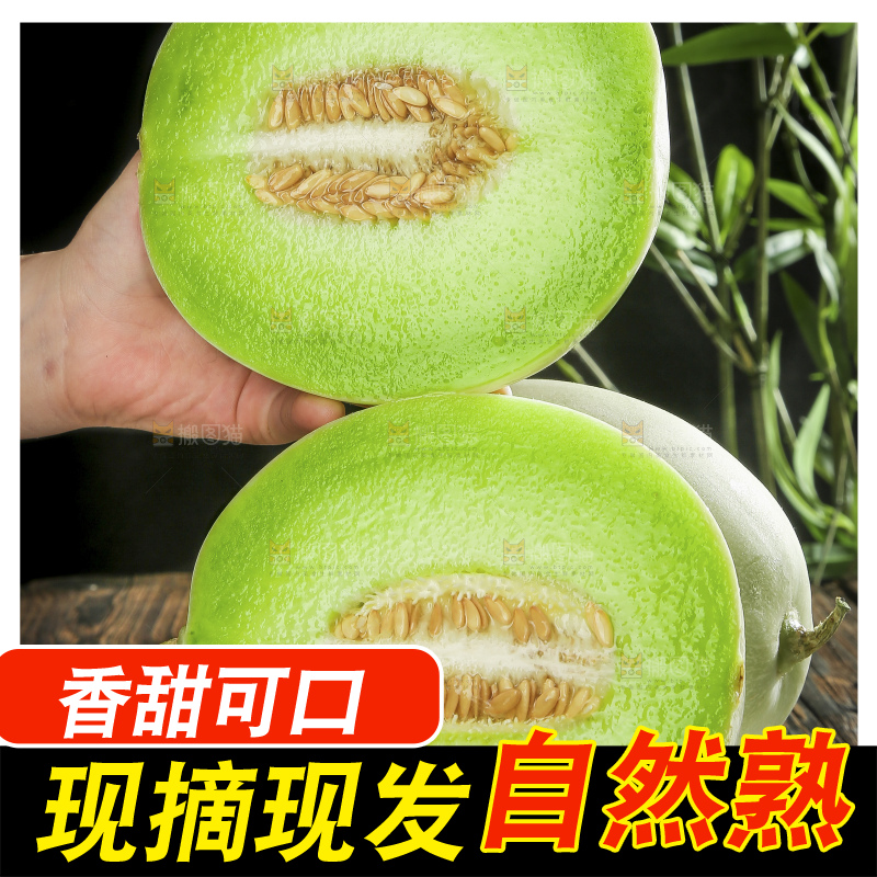深底上的玉菇甜瓜