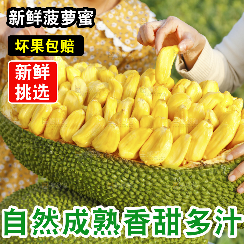 深底上的黄肉菠萝蜜