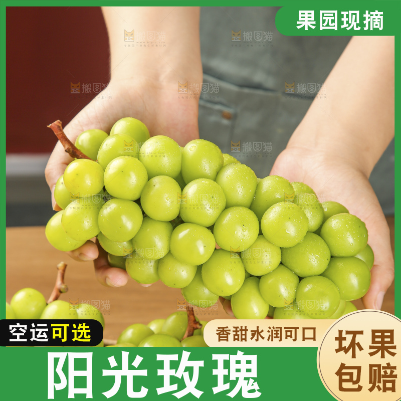 木底上的阳光玫瑰青提