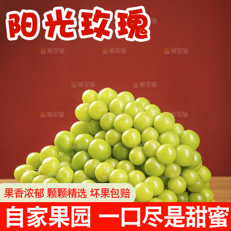 木底上的阳光玫瑰青提
