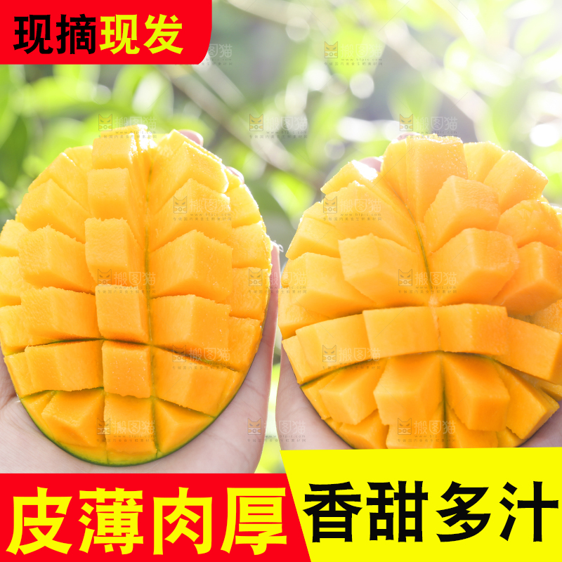 深底上的椰香芒