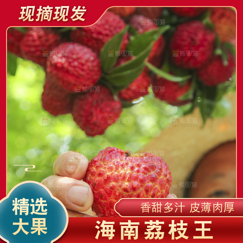 手里拿着荔枝王