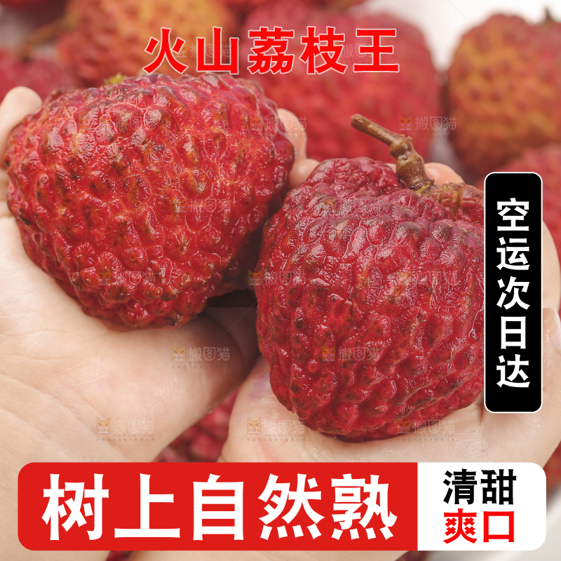 手里拿着荔枝王
