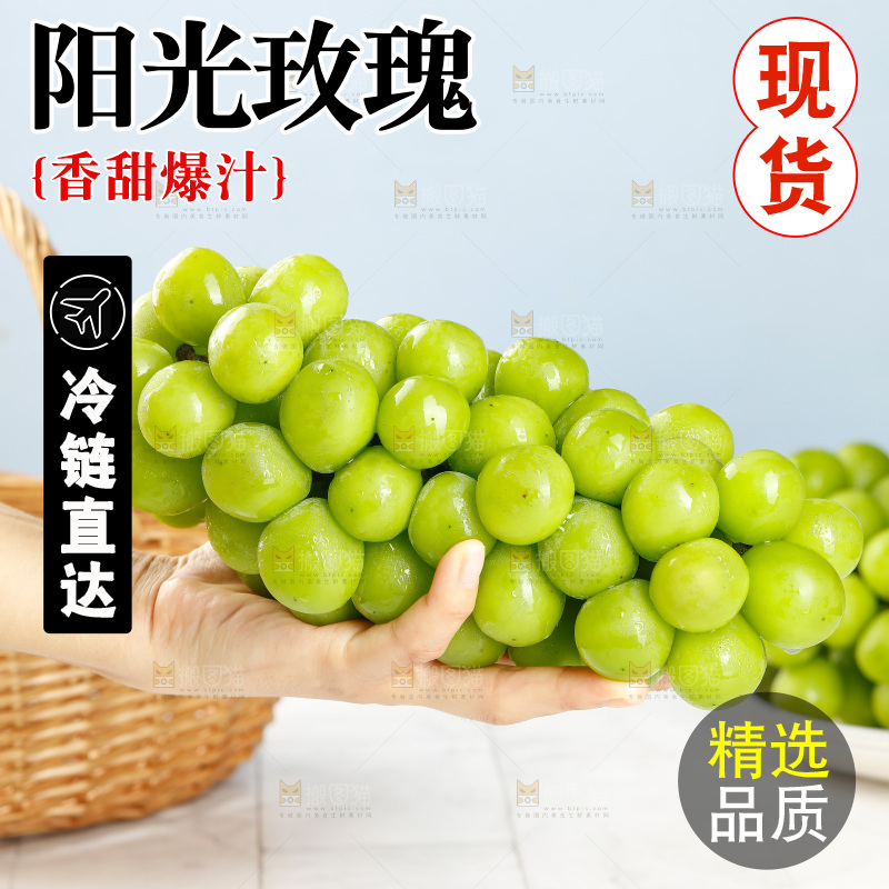 浅底上的阳光玫瑰青提