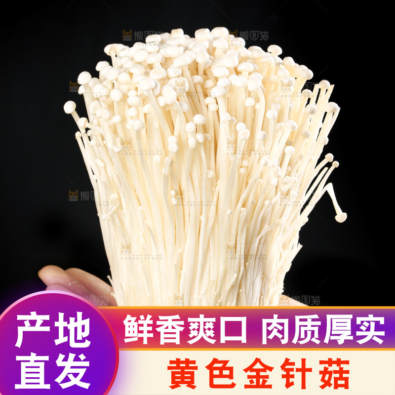 深底上的金针菇