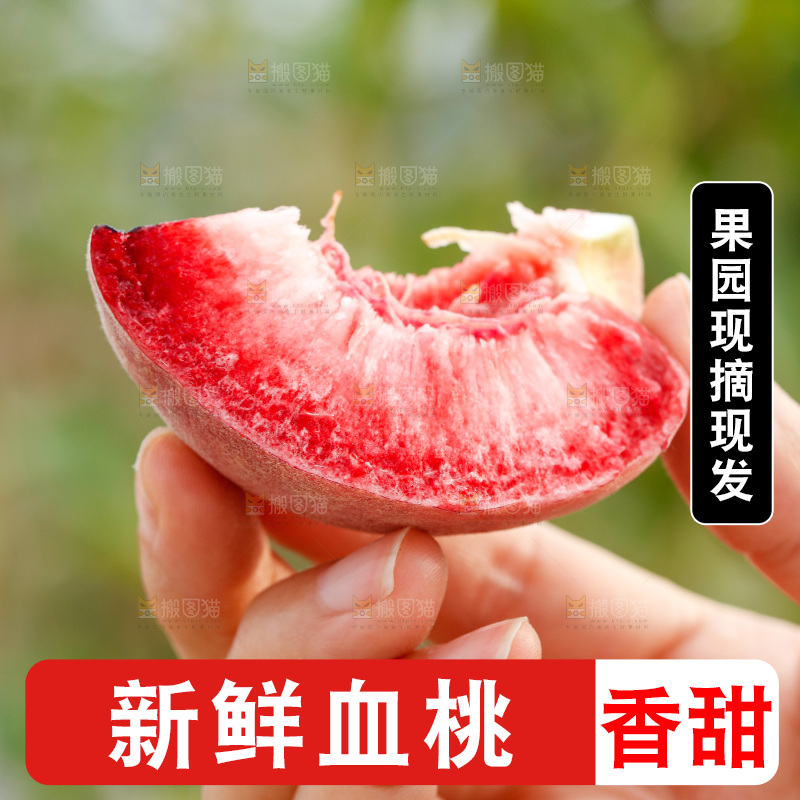 手里拿着血桃