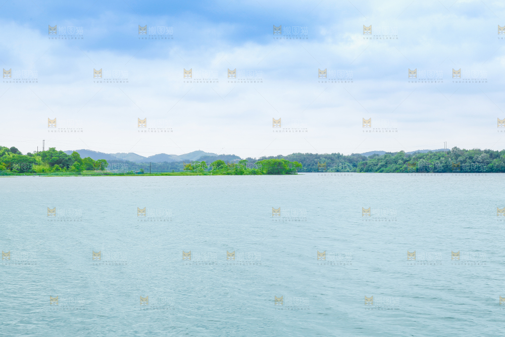 户外风景湖水