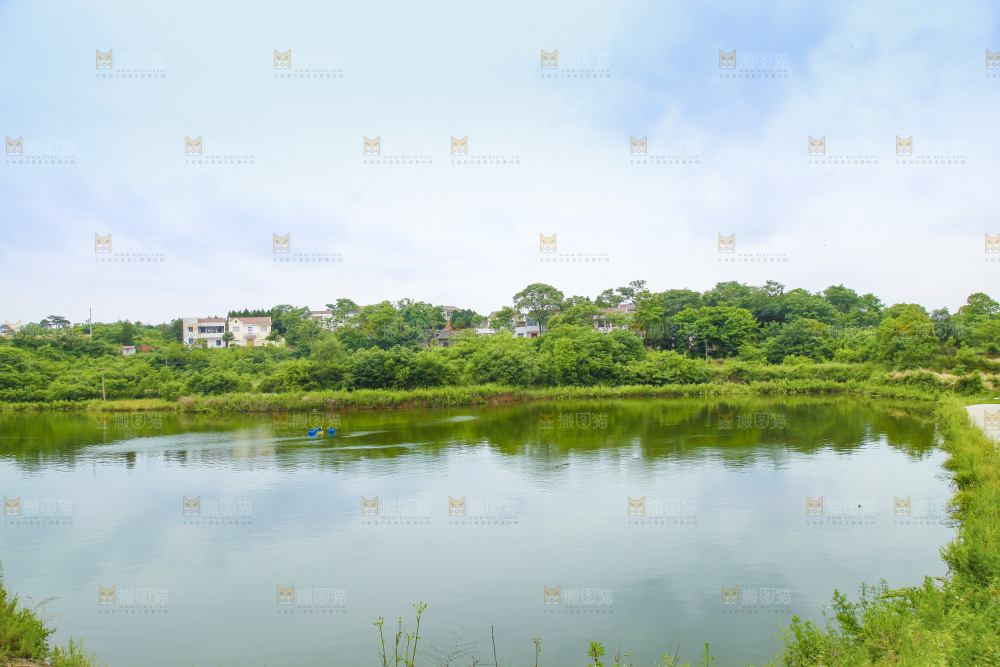 户外风景湖水