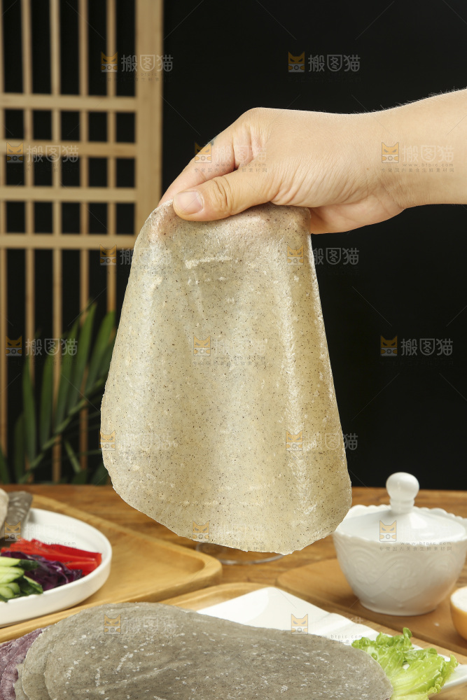 深底上的卷饼