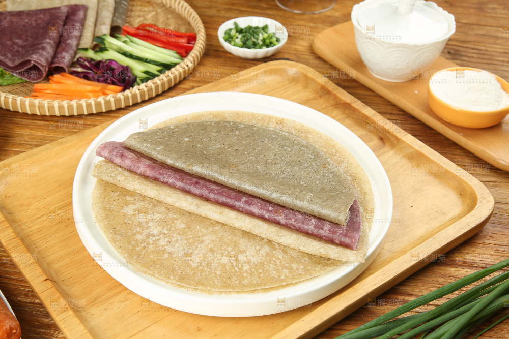 深底上的卷饼