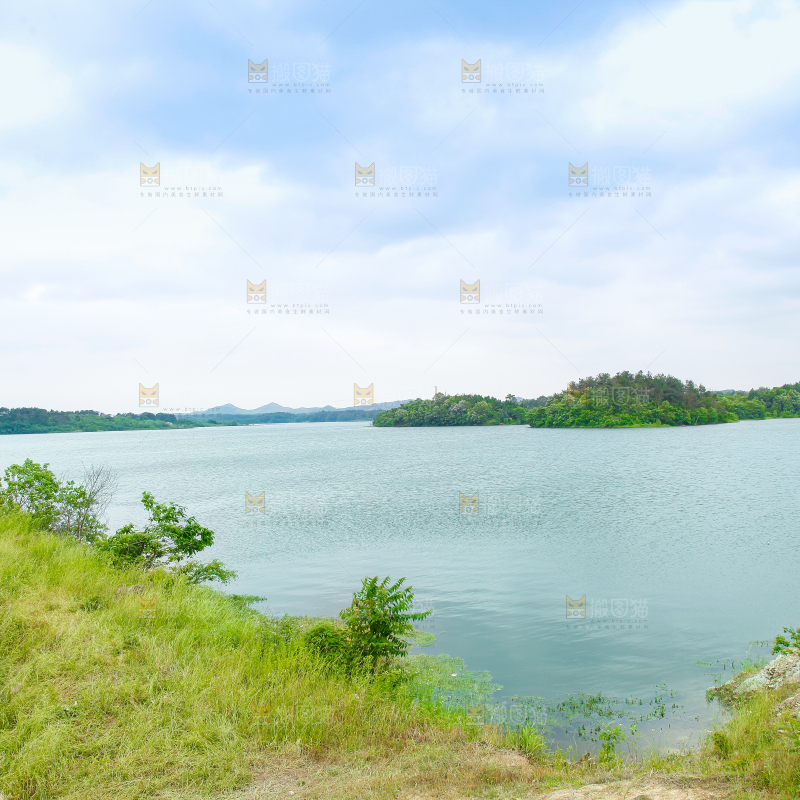 户外风景湖水