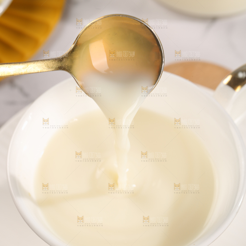 浅底上的豆浆粉