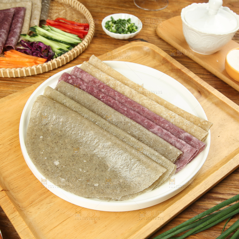 深底上的卷饼