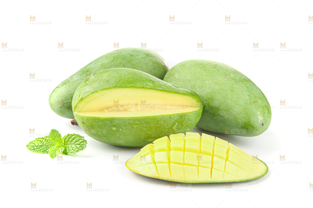 白底上的象牙芒