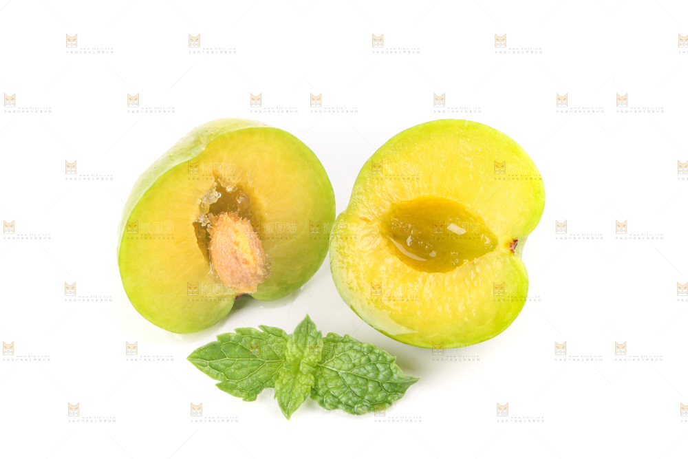 白底上的青脆脱骨李
