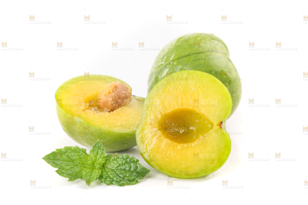 白底上的青脆脱骨李