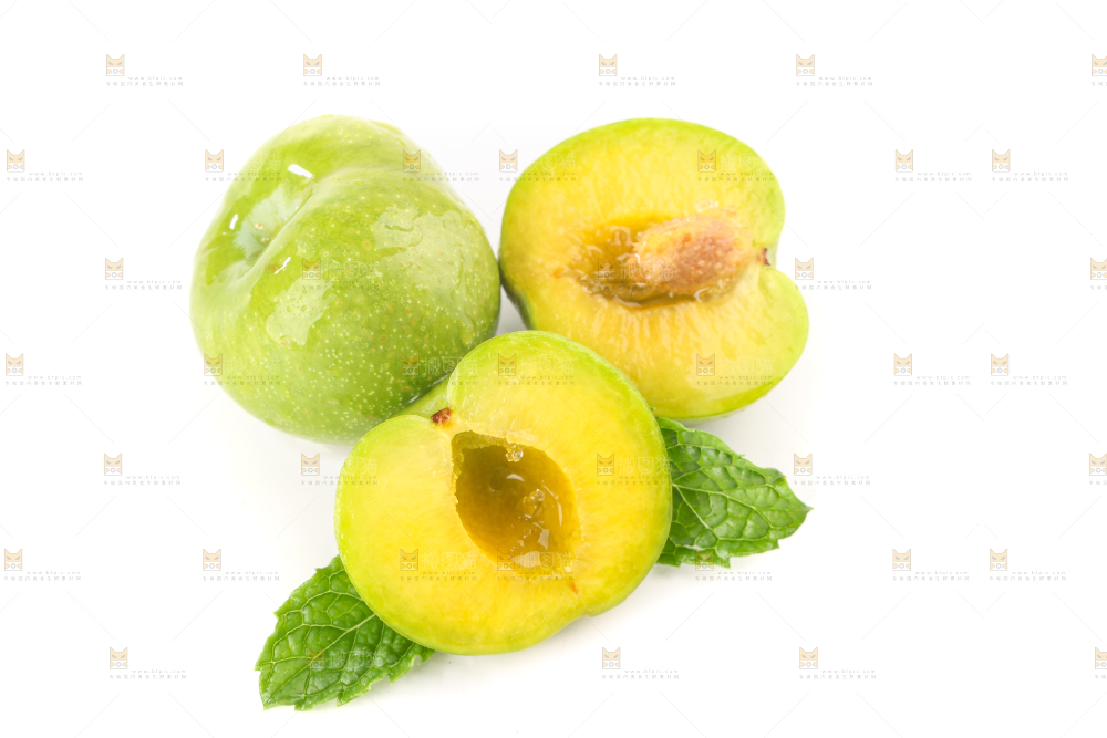 白底上的青脆脱骨李