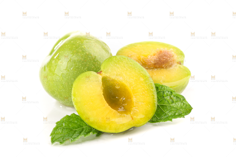 白底上的青脆脱骨李