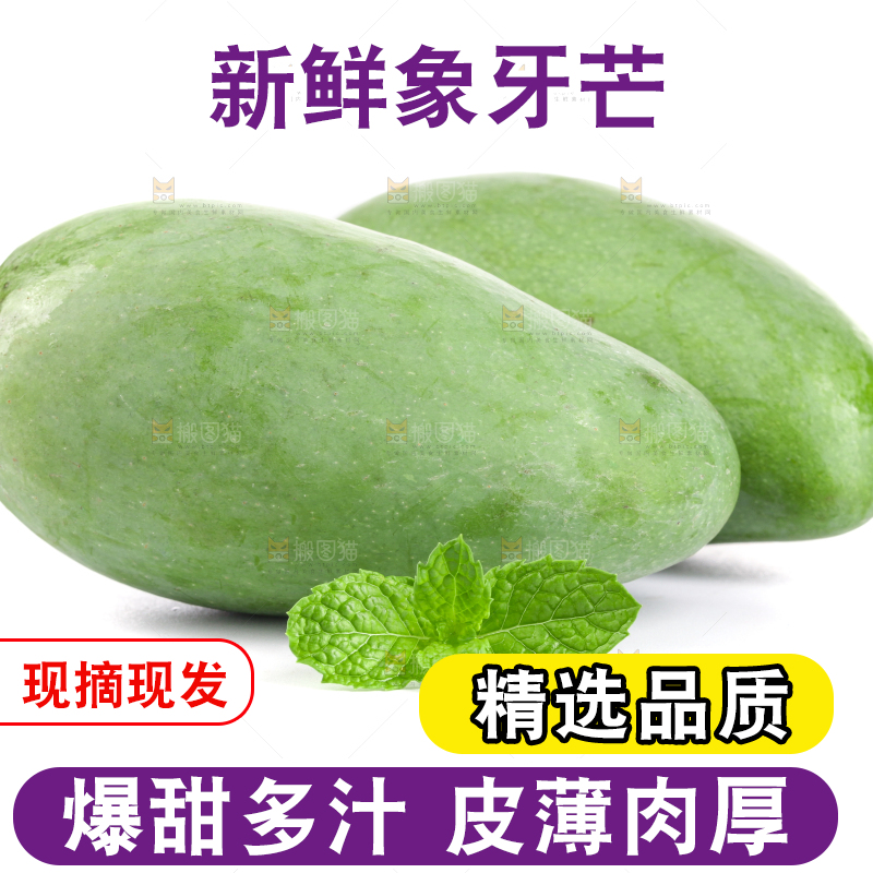 白底上的象牙芒