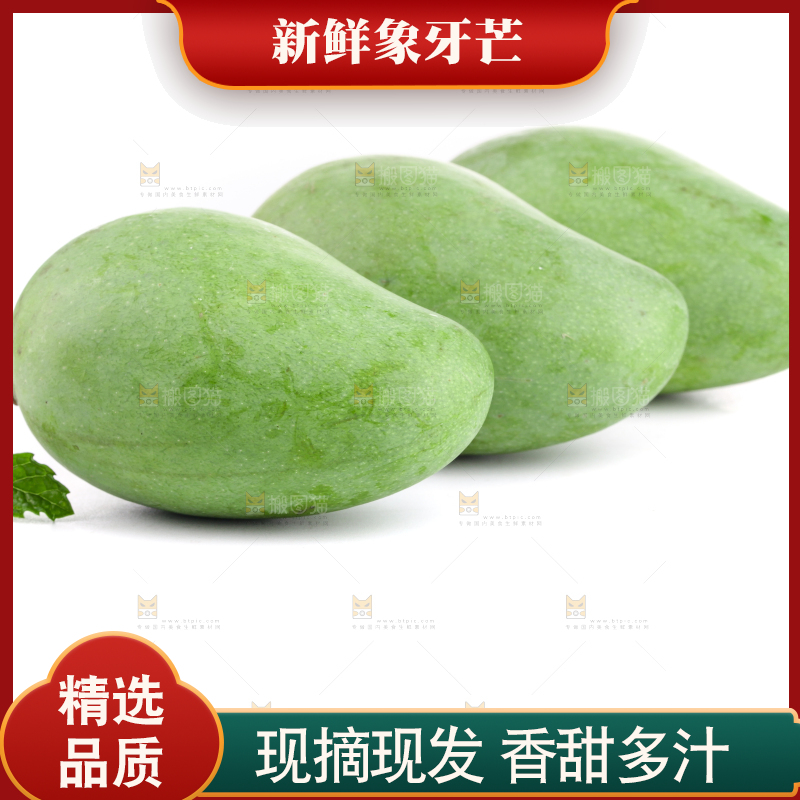 白底上的象牙芒