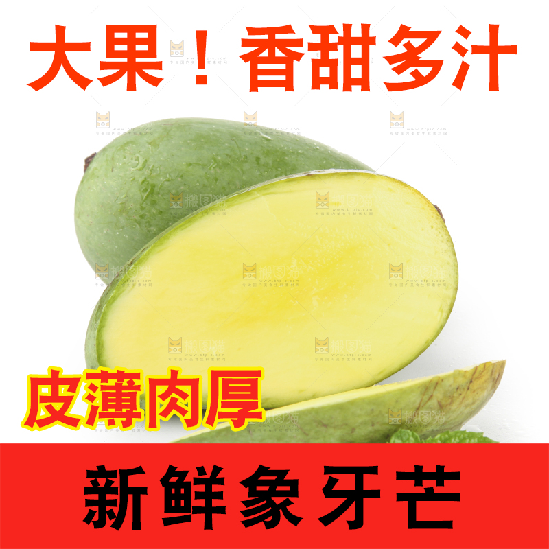 白底上的象牙芒